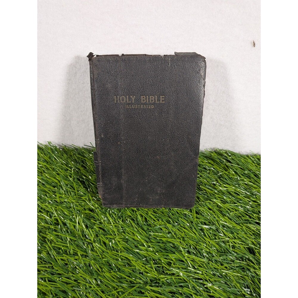 1940s World Publishing Co KING JAMES HOLY BIBLE With Helps Cleveland Ohio